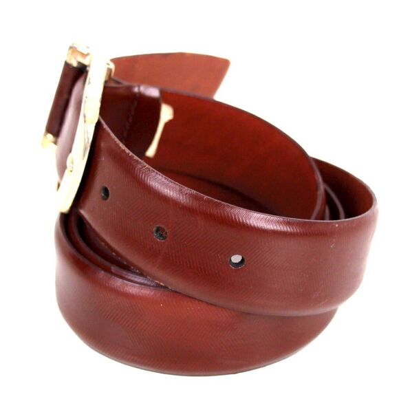 Cole Haan TEXTURED BROWN GENUINE LEATHER 1.25"Wd CASUAL DRESS MEN'S BELT 44 (X31 - Picture 2 of 13
